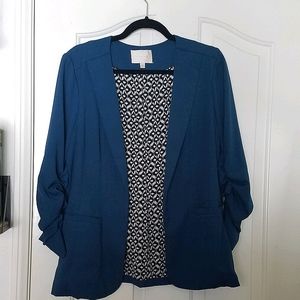 Skies are Blue Raja Collarless Blazer